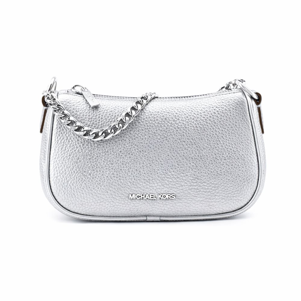 Gray Leather Shoulder Bag Michael Kors
