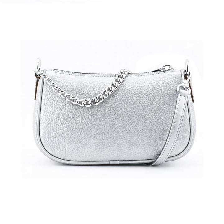 Gray Leather Shoulder Bag Michael Kors
