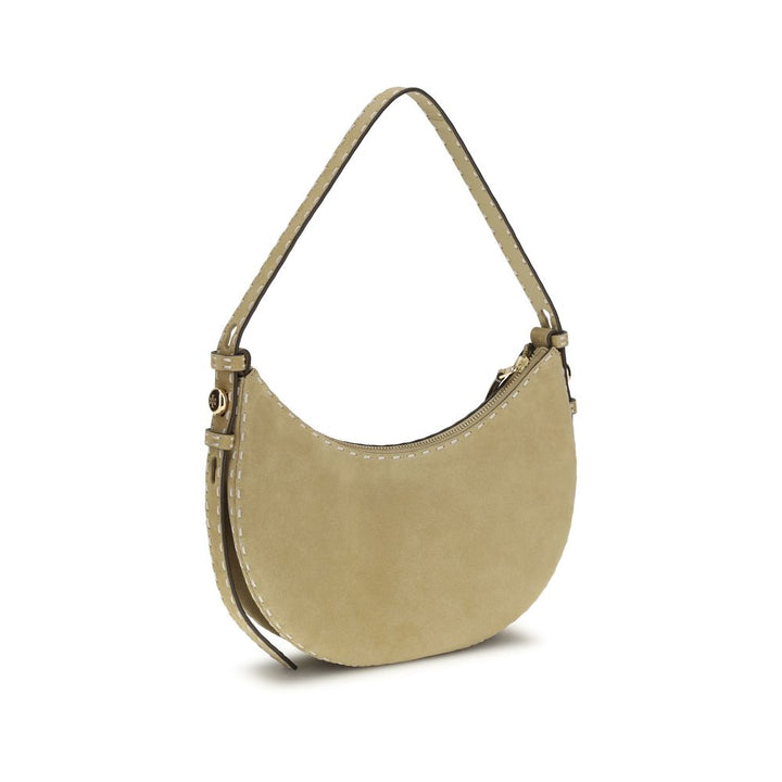 Beige Calf Leather Bos Taurus Shoulder Bag Tory Burch