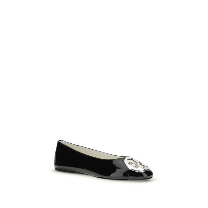 Black Calf Leather Bos Taurus Ballet Flats Tory Burch