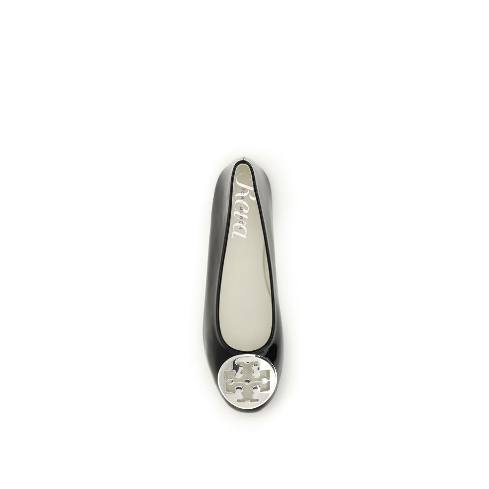 Black Calf Leather Bos Taurus Ballet Flats Tory Burch