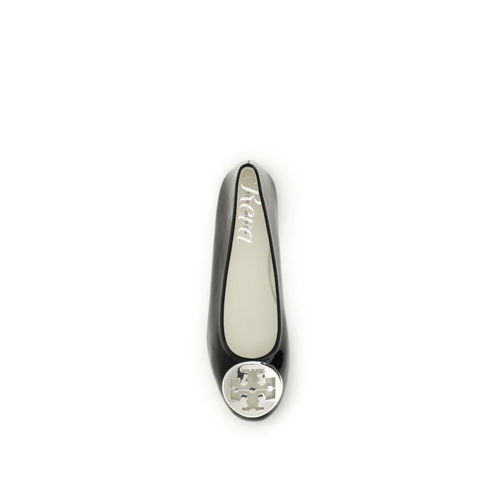 Black Calf Leather Bos Taurus Ballet Flats Tory Burch