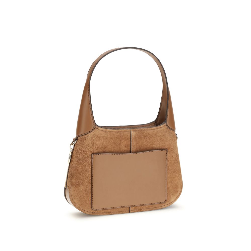 Beige Calf Leather Bos Taurus Shoulder Bag Michael Kors