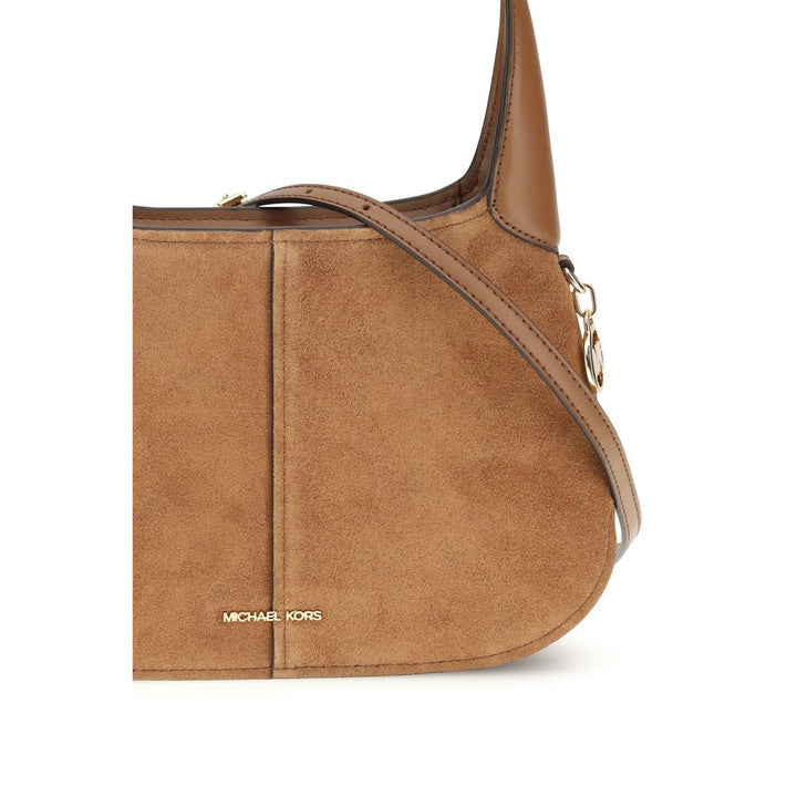 Beige Calf Leather Bos Taurus Shoulder Bag Michael Kors