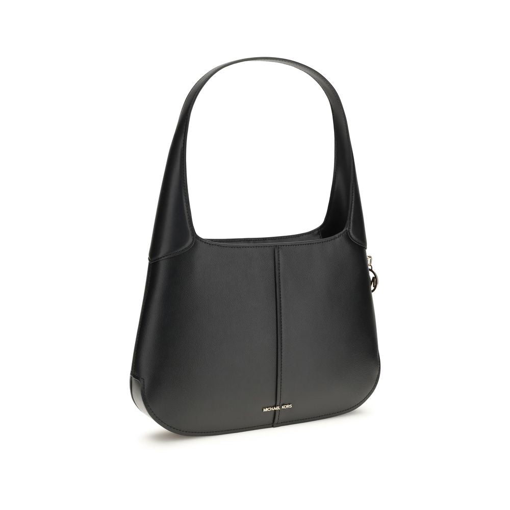 Black Calf Leather Bos Taurus Shoulder Bag Michael Kors