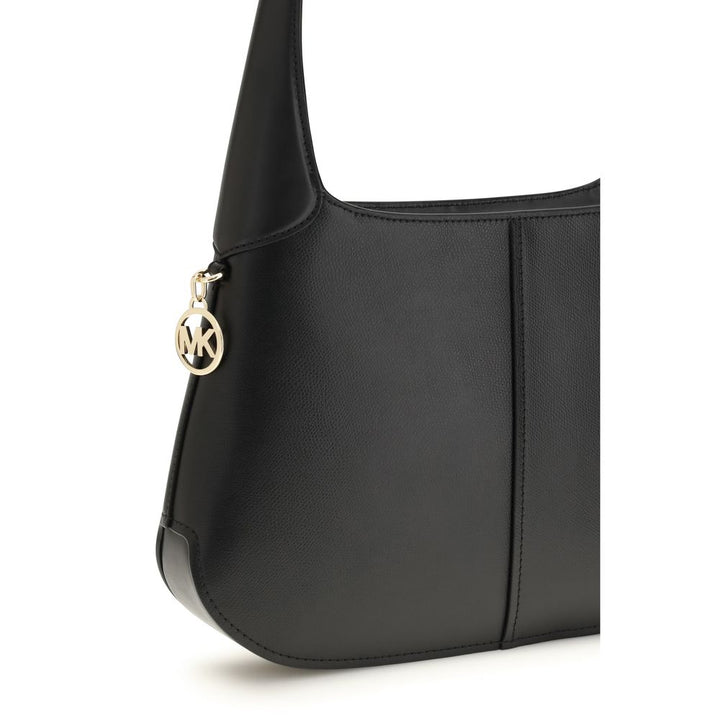 Black Calf Leather Bos Taurus Shoulder Bag Michael Kors