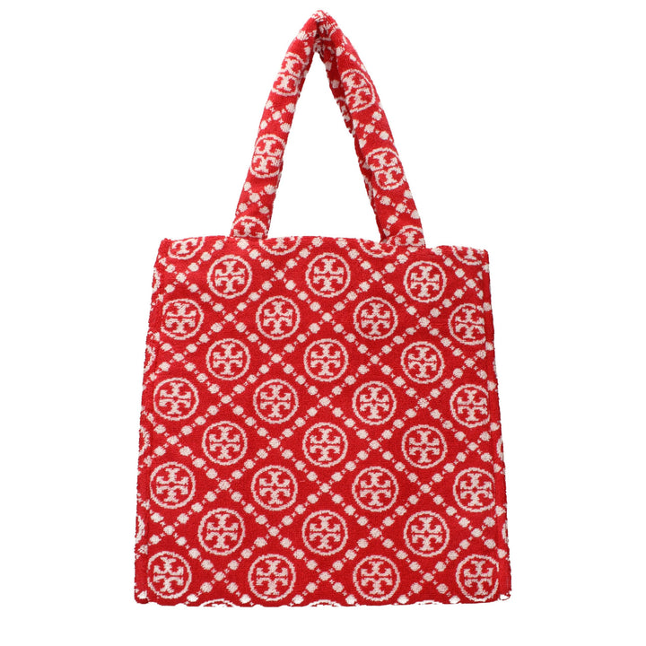 Red Cotton-Like Shoulder Bag Tory Burch