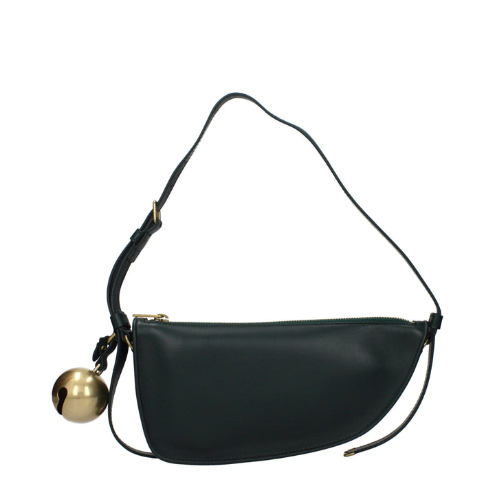 Green Leather Shoulder Bag Burberry