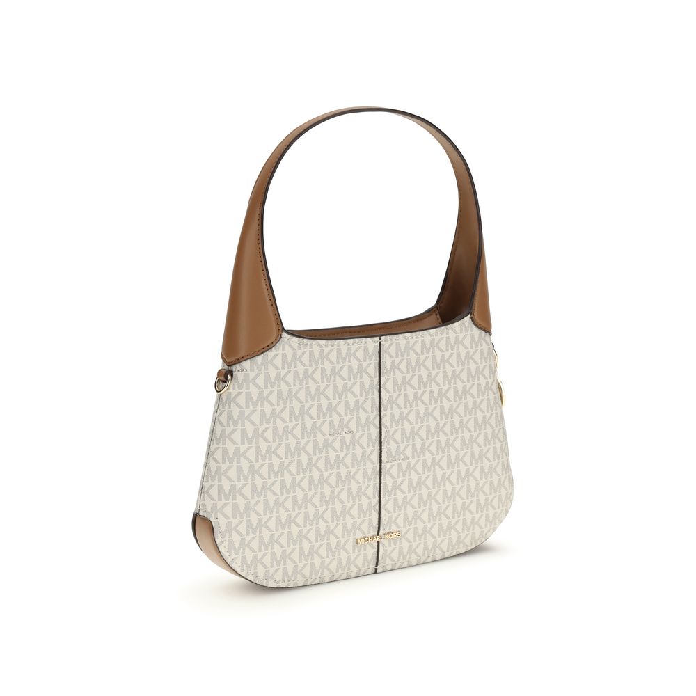 Beige Cotton Shoulder Bag Michael Kors