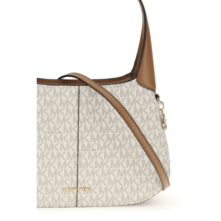 Beige Cotton Shoulder Bag Michael Kors