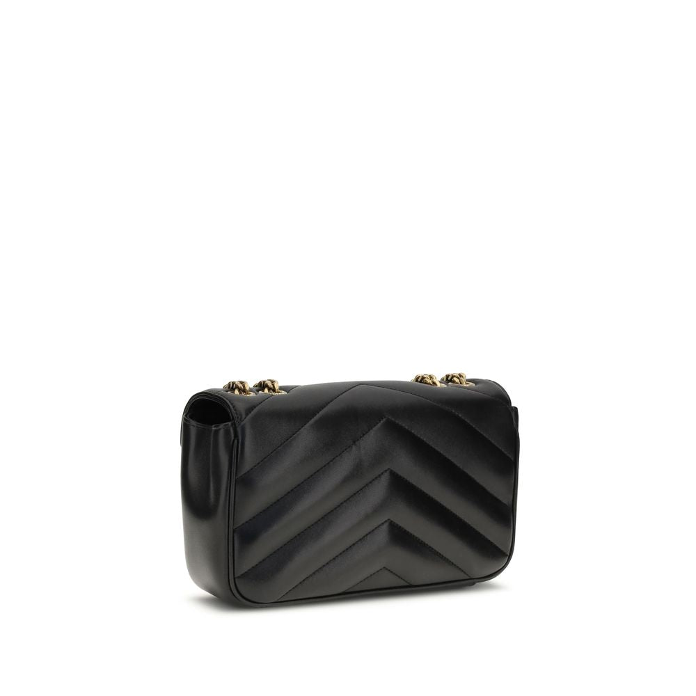 Black Lamb Ovis Aries Aries Shoulder Bag Saint Laurent