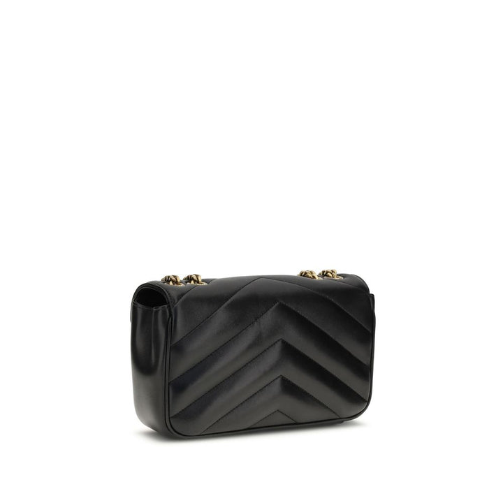 Black Lamb Ovis Aries Aries Shoulder Bag Saint Laurent