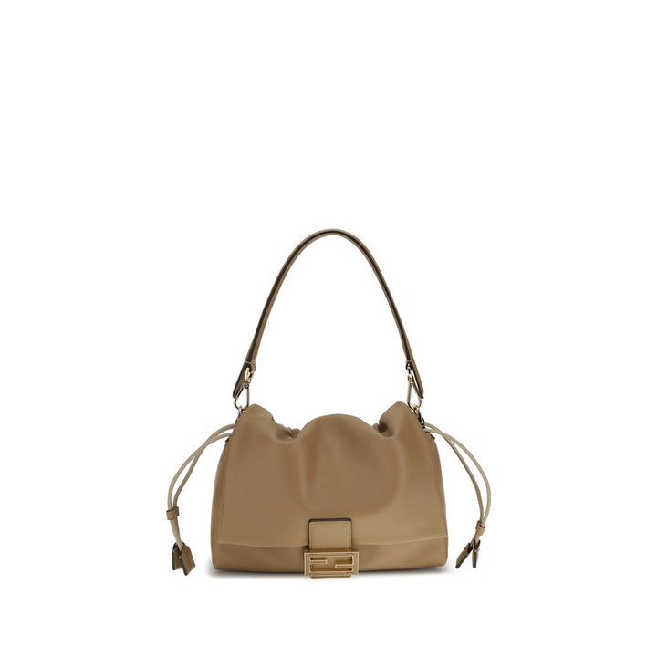 Beige Lamb Ovis Aries Aries Shoulder Bag Fendi