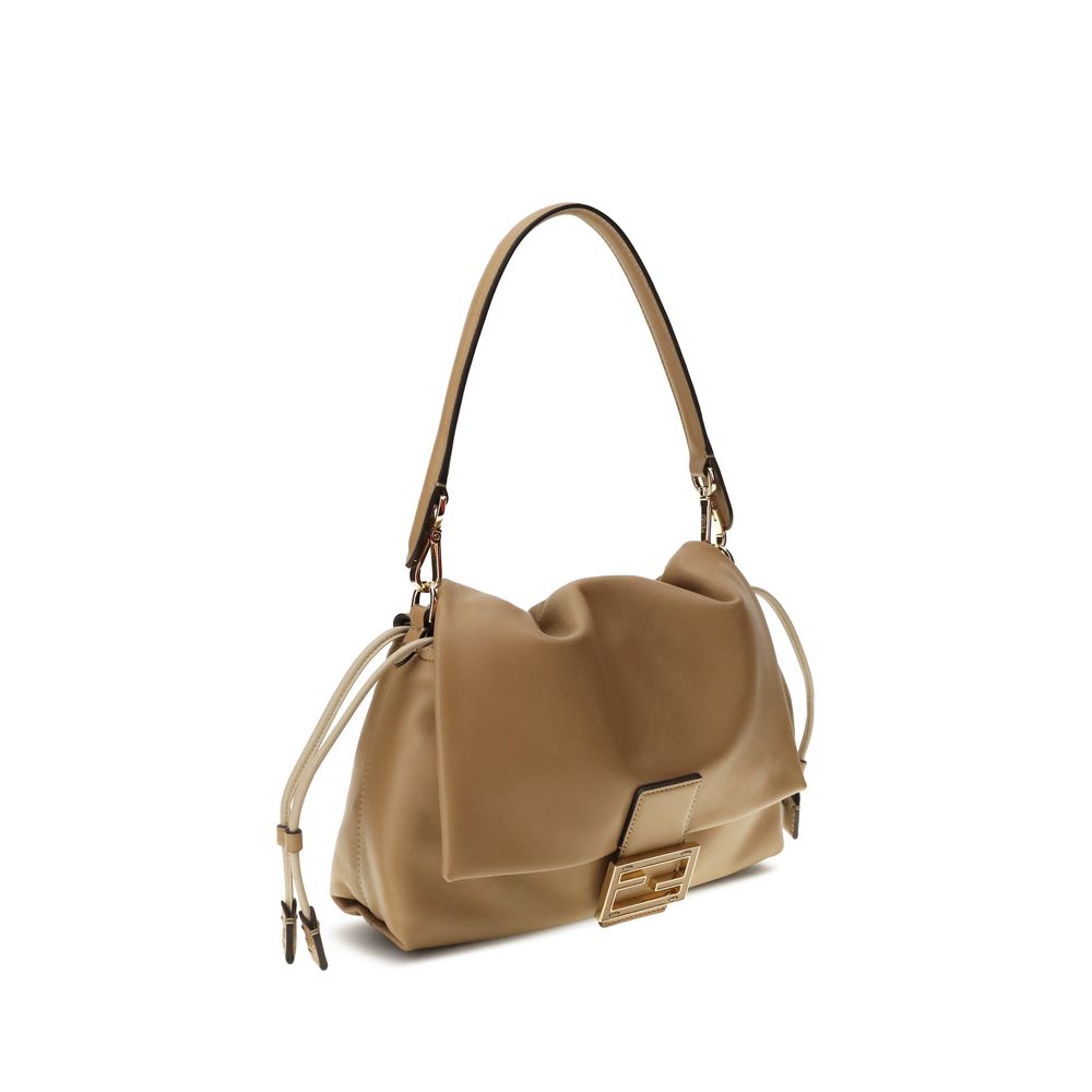Beige Lamb Ovis Aries Aries Shoulder Bag Fendi