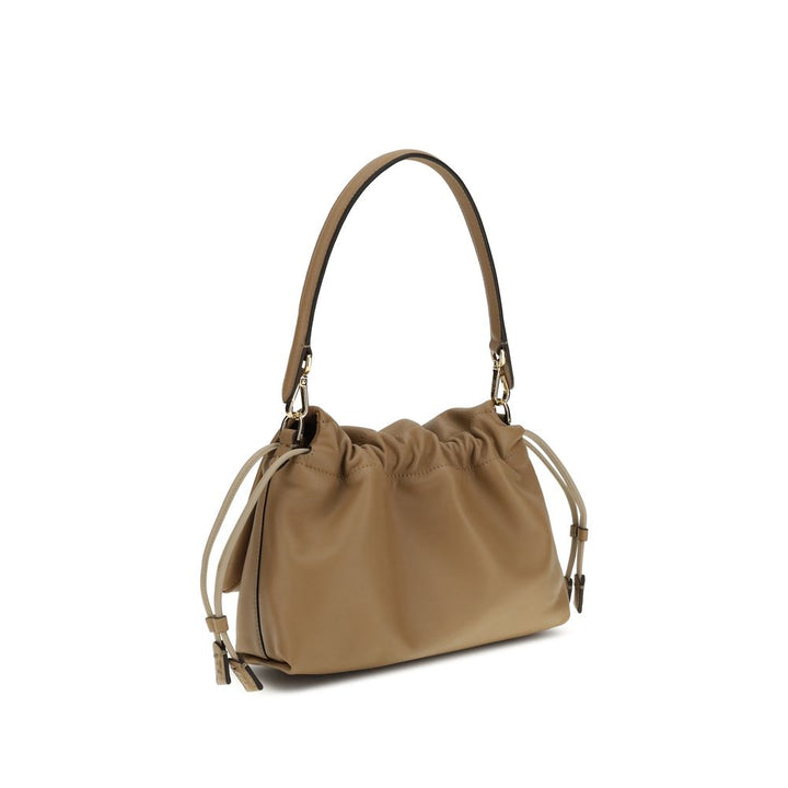 Beige Lamb Ovis Aries Aries Shoulder Bag Fendi