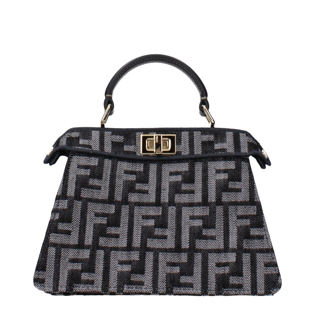 Black Fabric Handbag Fendi