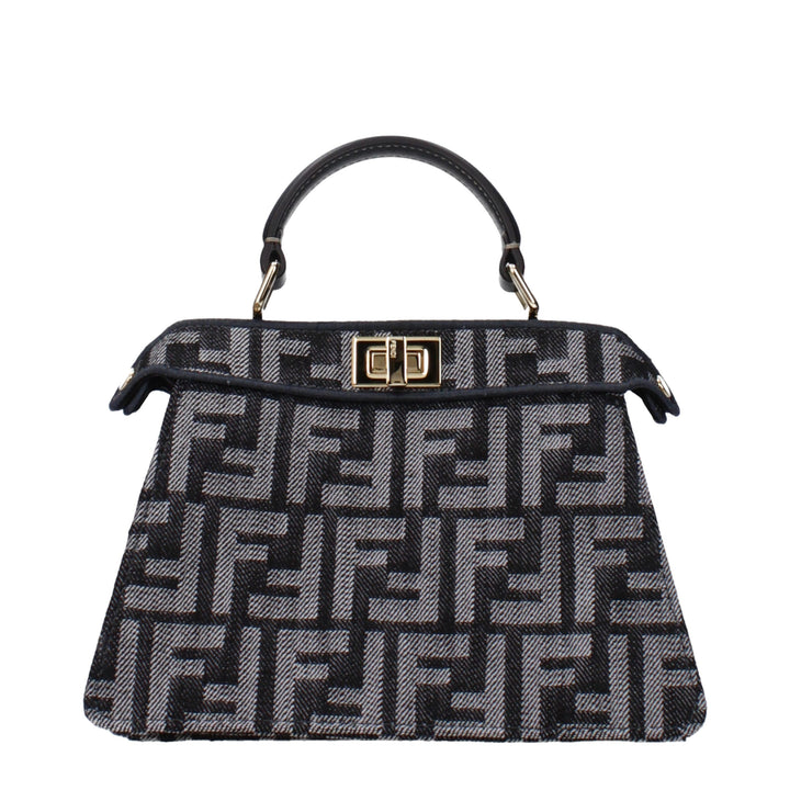 Black Fabric Handbag Fendi