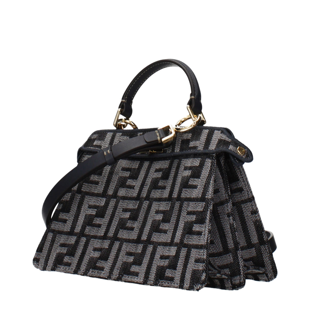 Black Fabric Handbag Fendi