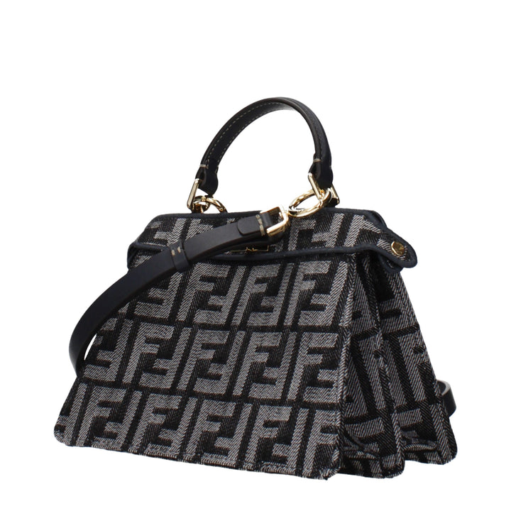 Black Fabric Handbag Fendi