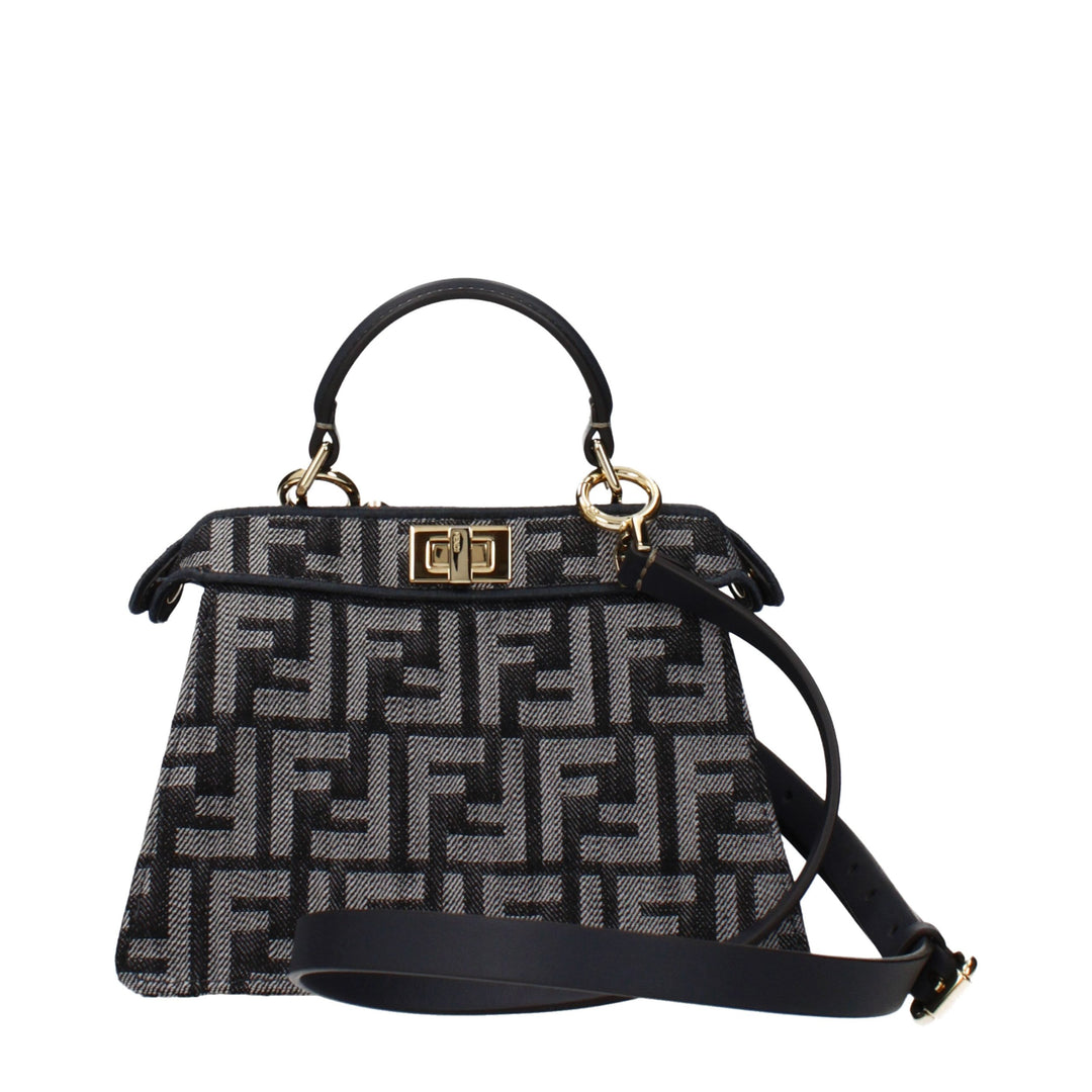 Black Fabric Handbag Fendi