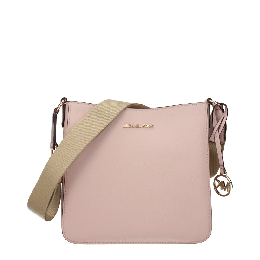 Pink Leather Shoulder Bag Michael Kors