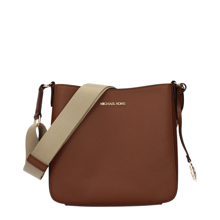 Brown Leather Shoulder Bag Michael Kors