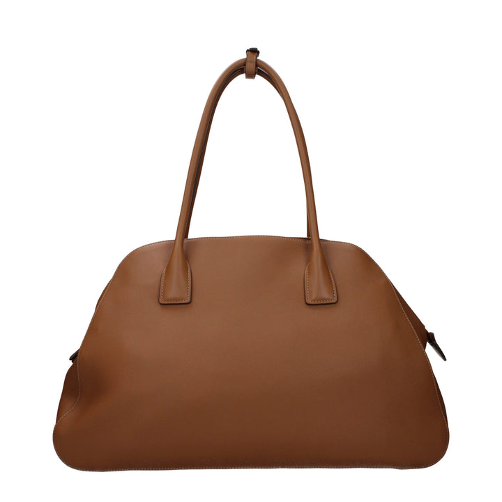 Brown Leather Shoulder Bag Prada