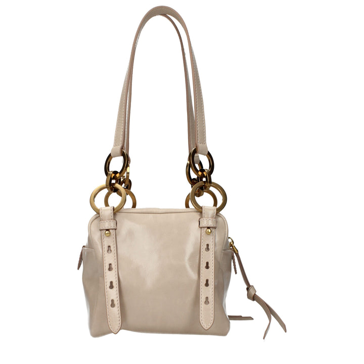 Pink Leather Shoulder Bag Prada