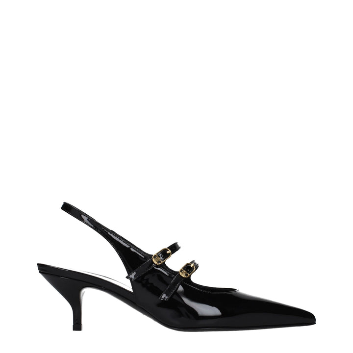 Black Leather Sandals Celine