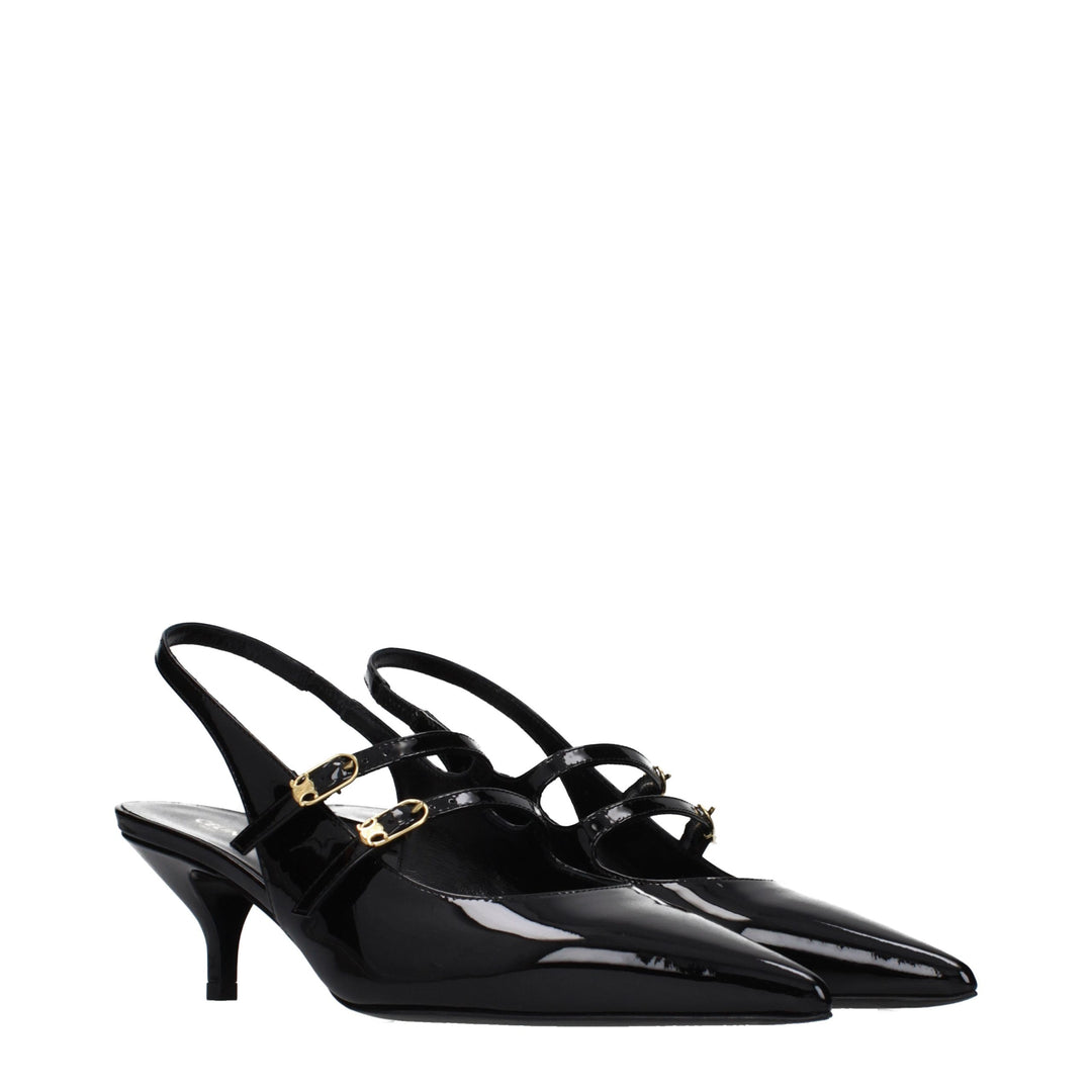 Black Leather Sandals Celine