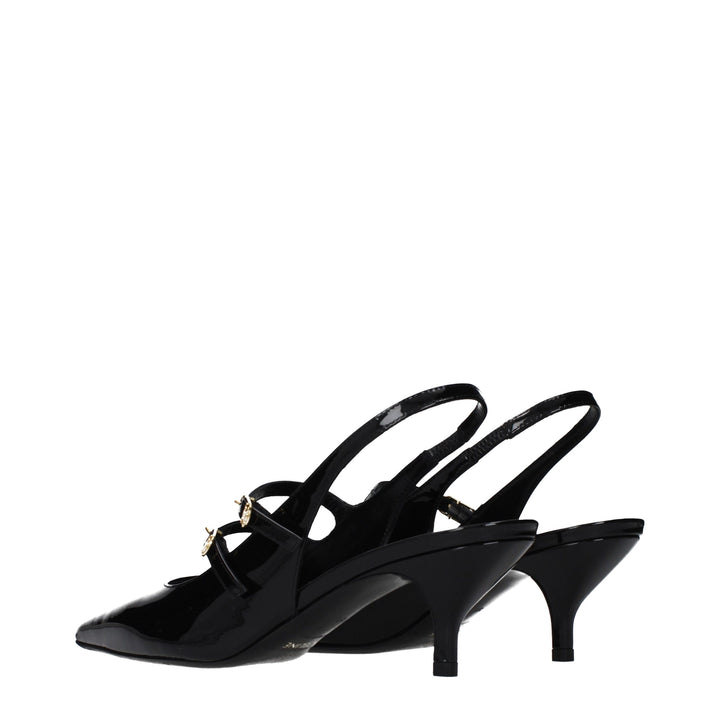 Black Leather Sandals Celine