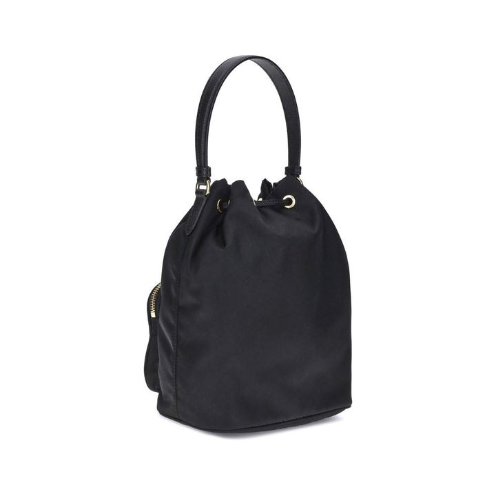 Black Recycled Polyamide Backet Bag Prada