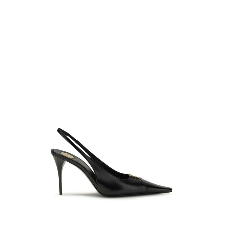 Black Calf Leather Bos Taurus High Heel Pumps Saint Laurent