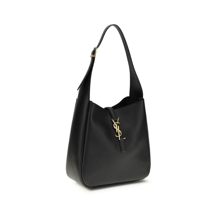 Black Calf Leather Bos Taurus Shoulder Bag Saint Laurent