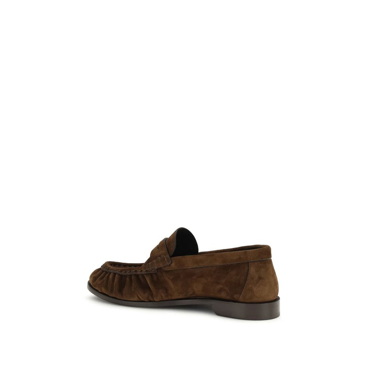 Brown Calf Leather Bos Taurus Slip-On Loafers Saint Laurent