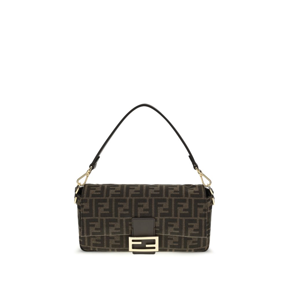 Brown Recycled Polyester Shoulder Bag Fendi
