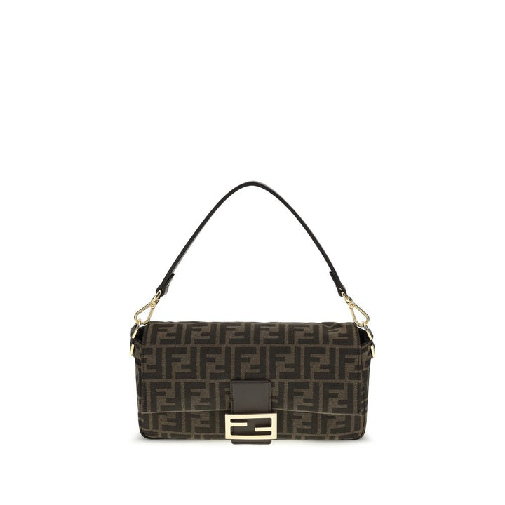 Brown Recycled Polyester Shoulder Bag Fendi