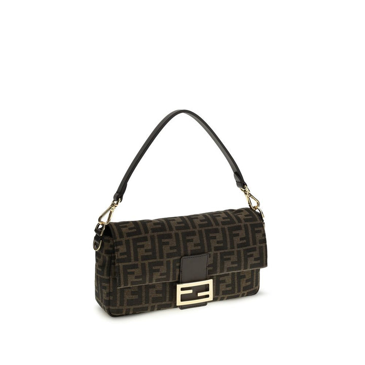 Brown Recycled Polyester Shoulder Bag Fendi