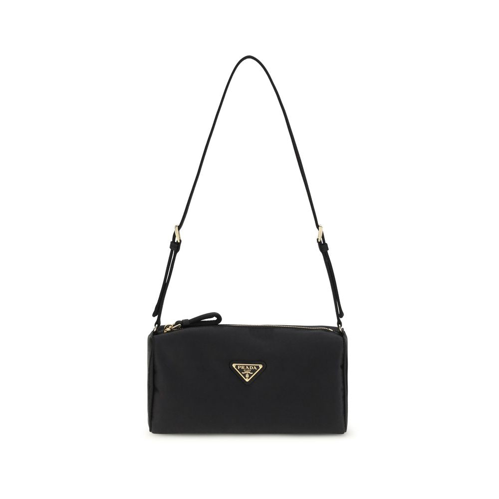 Black Silk Shoulder Bag Prada