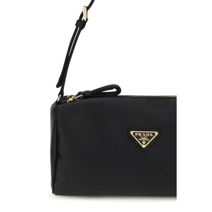 Black Silk Shoulder Bag Prada