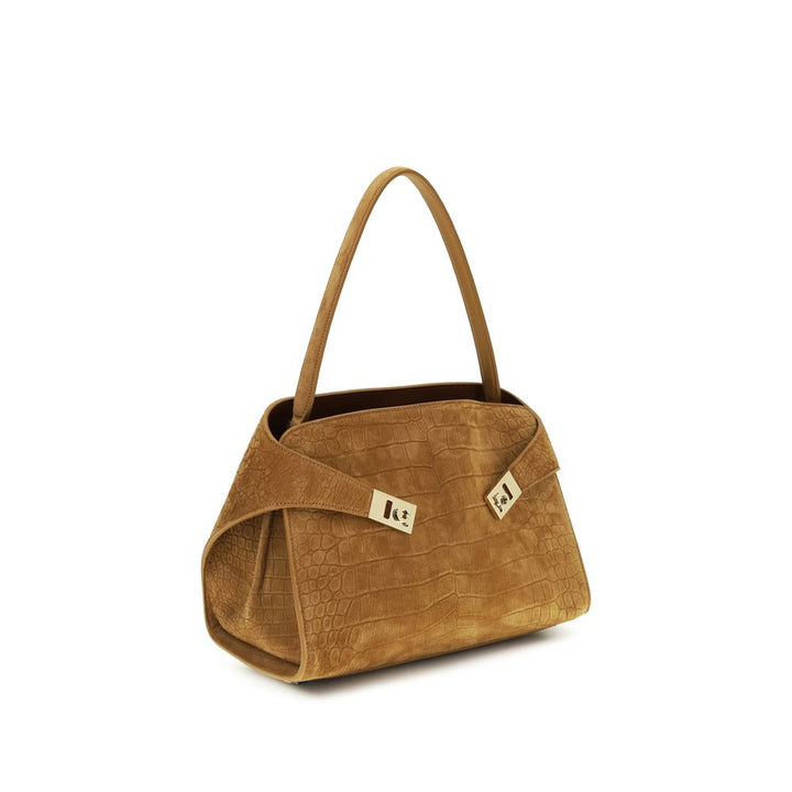 Beige Goatskin Shoulder Bag Ferragamo