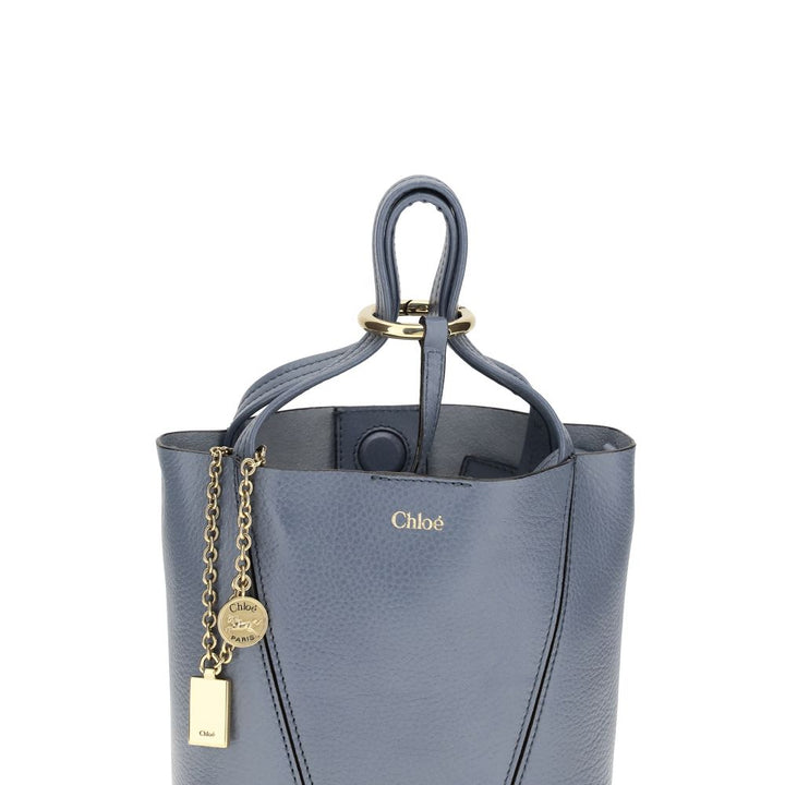 Blue Calf Leather Bos Taurus Shoulder Bag Chloé