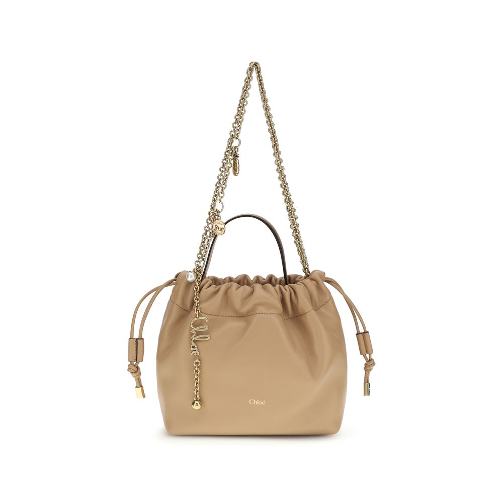 Beige Lamb Ovis Aries Aries Shoulder Bag Chloé