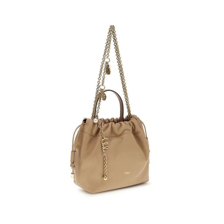Beige Lamb Ovis Aries Aries Shoulder Bag Chloé