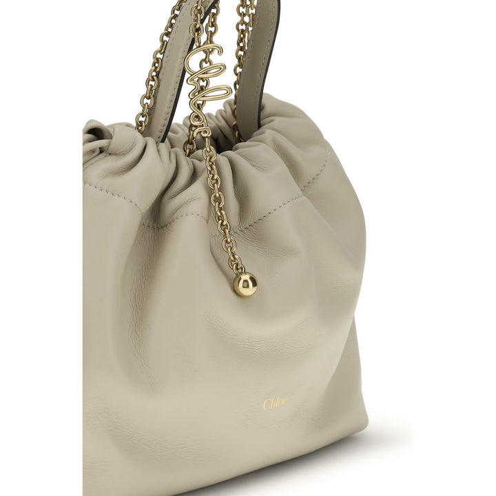 Beige Lamb Ovis Aries Aries Shoulder Bag Chloé