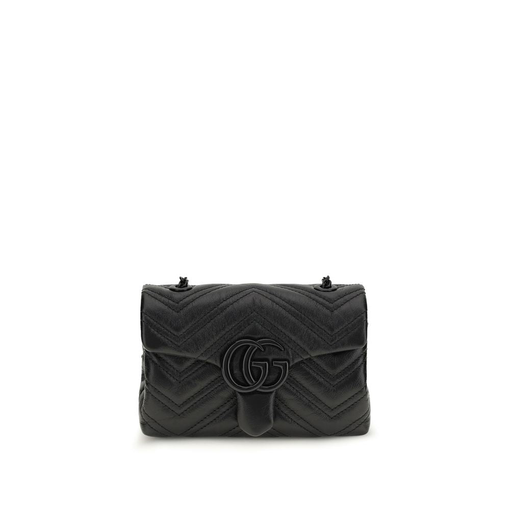 Black Calf Leather Bos Taurus Shoulder Bag Gucci