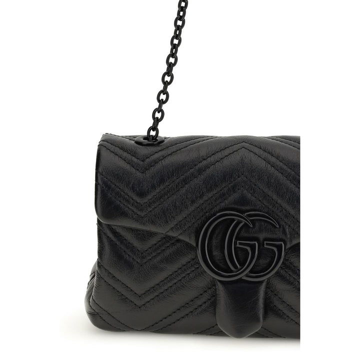 Black Calf Leather Bos Taurus Shoulder Bag Gucci