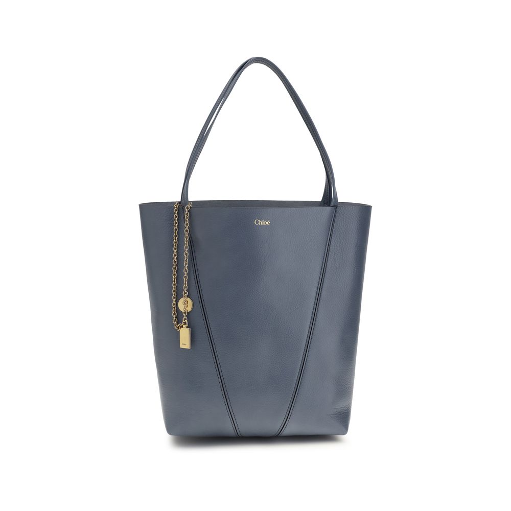 Blue Calf Leather Bos Taurus Shoulder Bag Chloé