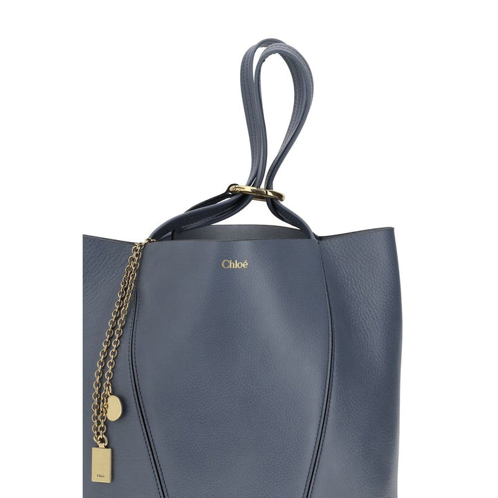 Blue Calf Leather Bos Taurus Shoulder Bag Chloé