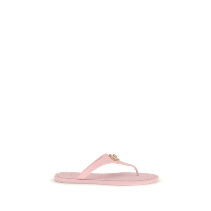 Multicolor Rubber Flip-Flop Sandals Versace